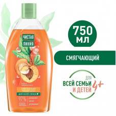 Гель для душа Чистая Линия Смягчающий Ромашка и овсяное молочко 750 мл