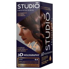 Стойкая крем-краска для волос Studio 3D Holography 4.4 Мокко 115 мл