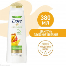 Шампунь Dove Глубокое питание и восстановление, с ароматом Манго, 380 мл