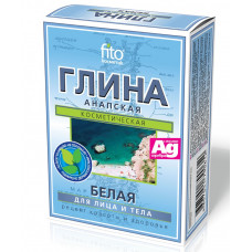 Глина сухая белая Анапская, 100г Фитокосметик