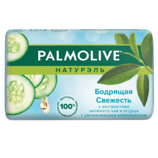 Palmolive Натурэль Бодрящая Свежесть туалетное мыло с экстрактами Зеленого чая и Огурца, 90 г