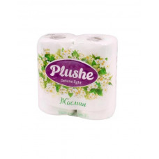 Туалетная бумага Plushe Deluxe Light Жасмин 3-х слойная 4 шт 