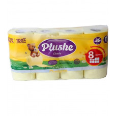 Туалетная бумага Plushe Classic Ромашка 2 слоя 8 шт