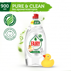 FAIRY Средство для мытья посуды Pure & Clean 900 мл