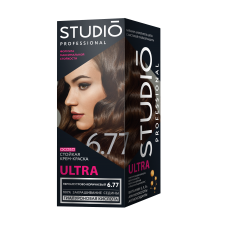 Стойкая краска для седых волос Studio Ultra 6.77 Перламутрово-коричневый 120 мл