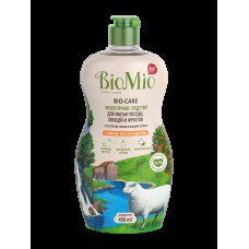 BioMio. BIO-CARE Экологичное средство для мытья посуды (в том числе детской) БиоМио. С эфирным маслом МАНДАРИНА, экстрактом хлопка и ионами серебра. Концентрат 450 мл.