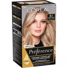 Стойкая краска для волос L'oreal Paris Preference 8.1 Копенгаген Набор