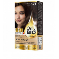 Only Bio Color Восстанавливающая стойкая крем-краска для волос без аммиака, 4.1 Холодный каштан, 115 мл