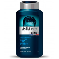 Stylist Pro MEN, Мужской очищающий шампунь для волос против перхоти, 400 мл.