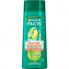 Шампунь Garnier Fructis укрепляющий, Рост во всю Силу, для ослабленных волос склонных к выпадению,250 мл   