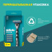 Бритва мужская Gillette Mach3, 5 кассет, с 3 лезвиями, прочнее, чем сталь, для точного бритья