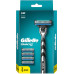 Бритва мужская Gillette Mach3, 5 кассет, с 3 лезвиями, прочнее, чем сталь, для точного бритья