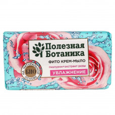 Крем-мыло Полезная ботаника гиалурон + экстракт розы, увлажнение, 90 г
