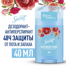 Дезодорант-стик Secret Rosewater, женский, 40мл