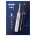 Набор электрических зубных щеток Oral-B Pro Series 3, 2 штуки, с датчиком давления на десны, черная и белая