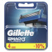 Сменные кассеты Gillette Mach3 Turbo, с 3 лезвиями, прочнее, чем сталь, с улучшенной смазывающей полоской, для точного бритья, 4 шт