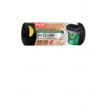 Пакеты для мусора Paclan Eco line с завязками, 35 л 15 шт