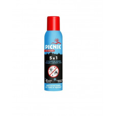 Picnic Extreme - аэрозоль 5 в 1 от комаров, мошки, клещей, слепней, блох, 150 мл