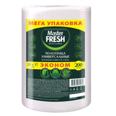 Салфетки универсальные в рулоне Master Fresh, спанлейс, 200 шт