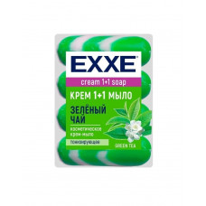 EXXE Крем-мыло 1+1 Зеленый чай 4шт*90г