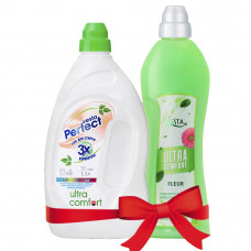 Набор для стирки Vesta Гель для стирки белья Perfect Ultra Comfort 1,5 л + Кондиционер для белья Ultra Comfort 1 л