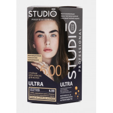 Стойкая крем-краска для волос Studio Professional Ultra, тон 6.00 Натуральный темно-русый, 115 мл