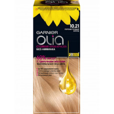 Стойкая крем-краска Garnier Olia, 10.21 Перламутровый Блонд, без аммиака 160 мл