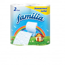 Туалетная бумага Familia Радуга, 2 слоя, 4 рулона