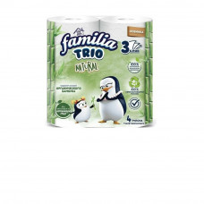 Туалетная бумага Familia Trio Natural, 3-слойная, белая, 4 рулона
