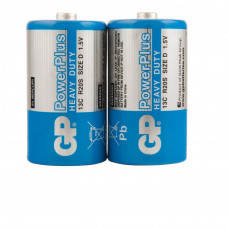 Солевые батарейки GP PowerPlus 13c типоразмера D 2 шт, в пленке