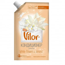 Кондиционер для белья Vilor миндаль и белые цветы, дой-пак 1 л