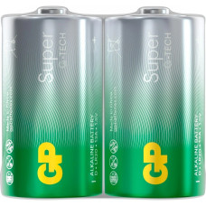 Алкалиновые батарейки GP Super Alkaline 13А типоразмера D 2 шт