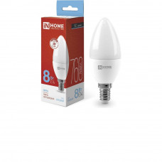 Светодиодная лампа IN HOME LED-СВЕЧА-VC 8Вт 230В Е14 6500К 760Лм