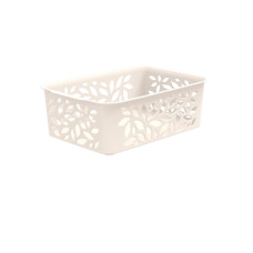 Корзина Leaves 1,2л, 184*127*62 мм, молочный