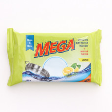 Средство для мытья посуды твердое Mega Лимон 150 г