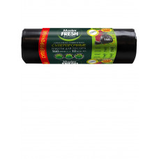 Пакеты для мусора Master Fresh XXXL, суперпрочные, черные, 28 мкм, 160 л, 10 шт