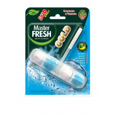 Подвесной блок для унитаза Master Fresh Duo Effect Gold 5в1, морской, 1 шт