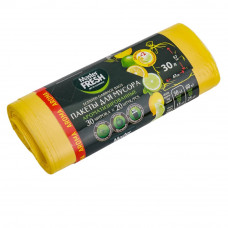 Пакеты для мусора Master Fresh ароматизированные, лимон 30л 20шт