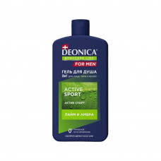 Гель для душа и шампунь для волос 3в1 Deonica for men Active Sport 750 мл