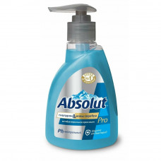 Крем-мыло жидкое Absolut Pro Серебро + гиалурон, антибактериальное 250мл