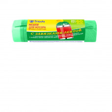 TRIADA Мешки с завязками 60 л 20 шт