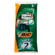 Станки для бритья BIC 2 Comfort одноразовые, мужские, 5 шт