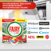Капсулы таблетки для посудомоечной машины Fairy Platinum Plus All in One Лимон, бесфосфатные таблетки для мытья посуды, 48 шт