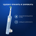 Оригинальная электрическая зубная щётка Oral-B Vitality Pro, голубая, с 1 дополнительной сменной насадкой Sensitive Clean, 1 шт