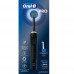 Оригинальная электрическая зубная щётка Oral-B Vitality Pro, черная, с 1 дополнительной сменной насадкой Sensitive Clean, 1 шт