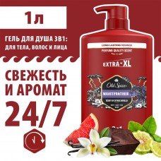 Гель для душа+шампунь 3в1 Old Spice Nightpanter 1 л