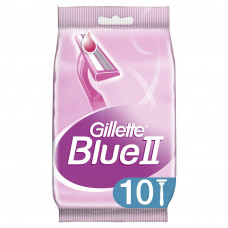 Gillette Одноразовые женские бритвы Blue 2, увлажняющая полоска, 10 шт Gillette Одноразовые женские бритвы Blue 2, увлажняющая полоска, 10 шт