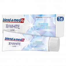 Зубная паста Blend-a-Med 3D White Luxe Сияние Бриллианта, для отбеливания и защиты от потемнений эмали, морозная мята, 75 мл