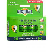Липкая лента от мух Mosquitall, 4 шт