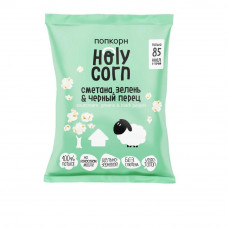 Попкорн Holy Corn сметана, зелень, черный перец, 20 г Попкорн Holy Corn сметана, зелень, черный перец, 20 г